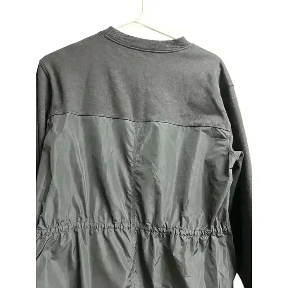 Athleta Women's Triumph Hybrid Crewneck Sweatshirt Oversized Black Small - Picture 10 of 11